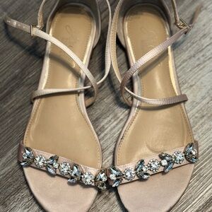 Women's Sandals with Crystal Embellishments Davids Bridal